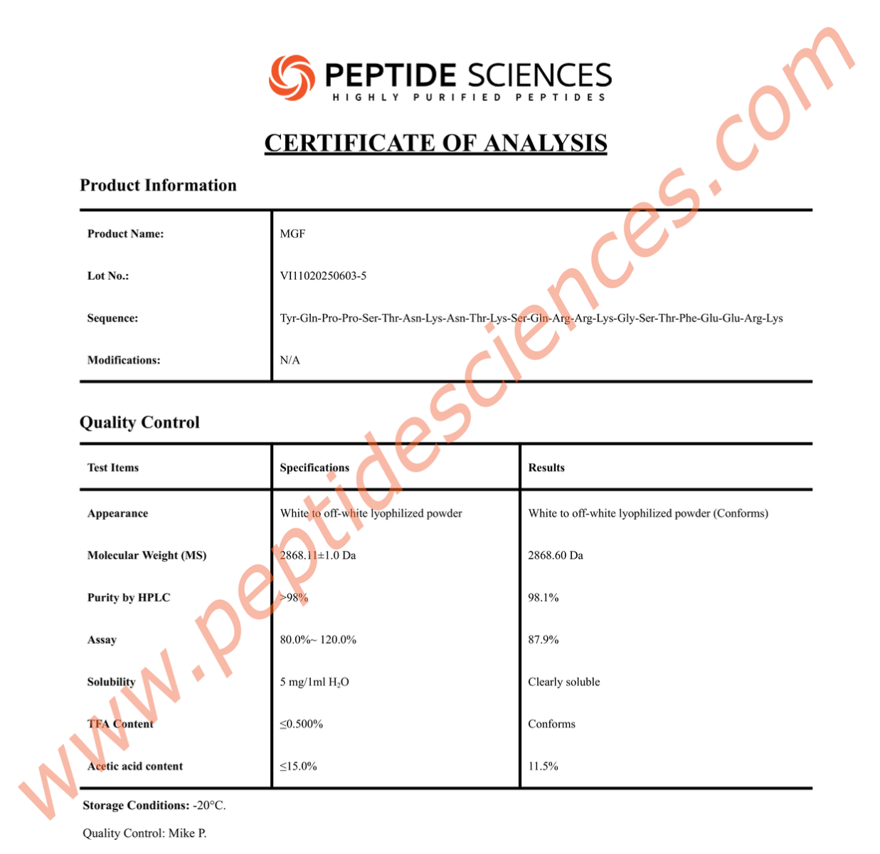 MGF Peptide IGF-1 Ec 5mg 3 MGF Peptide IGF-1 Ec 5mg - Image 2