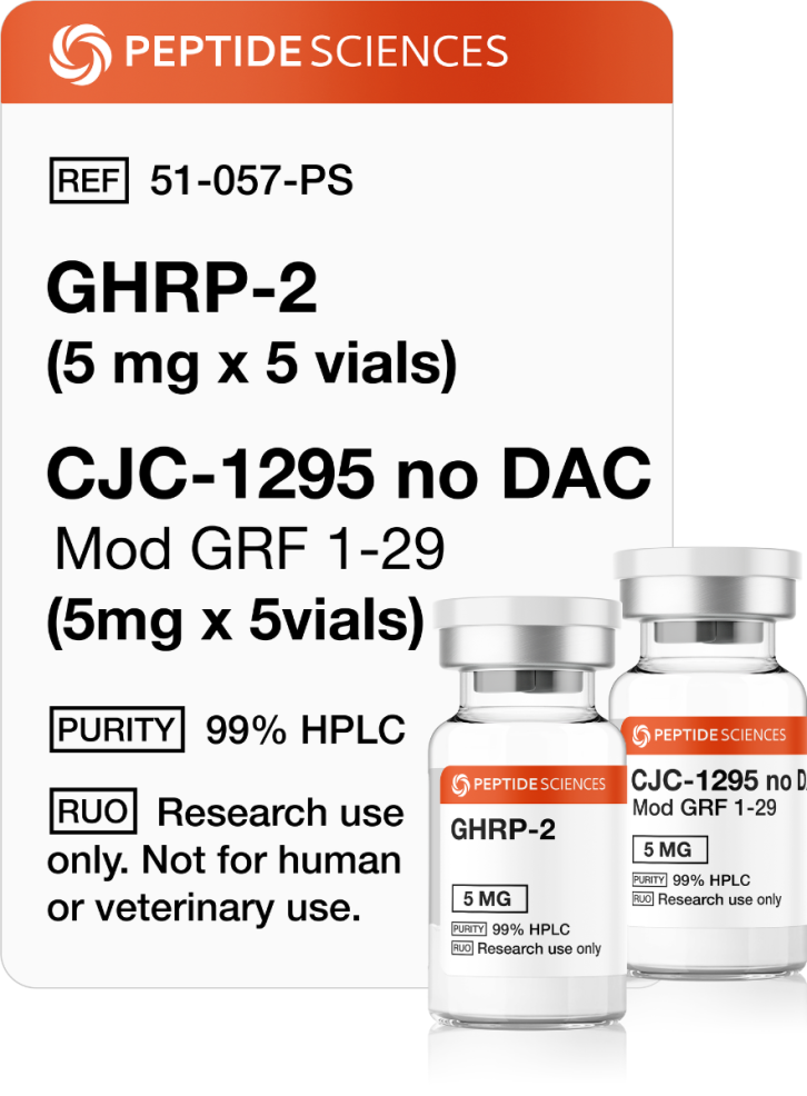 GHRP-2 (5mg x 10), CJC-1295 no DAC (5mg x 10) 3 GHRP-2 (5mg x 10), CJC-1295 no DAC (5mg x 10) - Image 2
